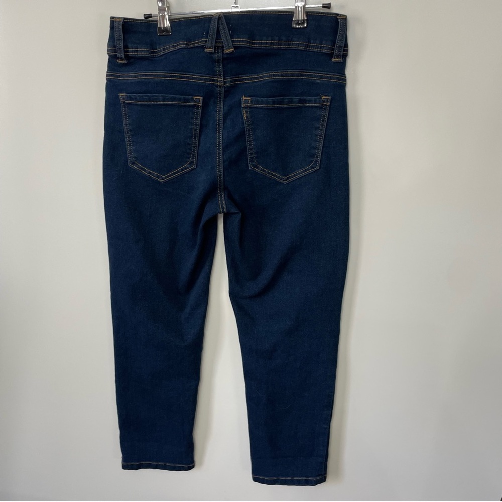Angels Women's Dark Blue Cropped Everluxe Jeans, size 6 - Picture 2 of 5